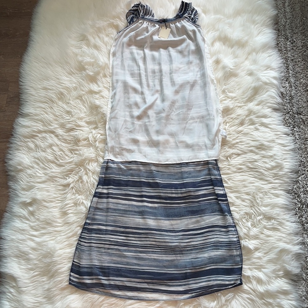 NWT Trina Turk “San Onofre” Indigo Off-The-Shoulder Maxi Dress - Picture 12 of 14